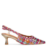 Slingback in ecopelle con tacco multicolor - Sysdat conteggio prodotti | Boscaini Scarpe