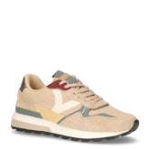 Sneaker in pelle e tessuto beige - VICTORIA | Boscaini Scarpe