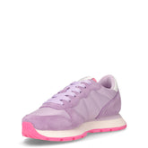 Ally Solid sneaker in pelle e tessuto lilla | Boscaini Scarpe