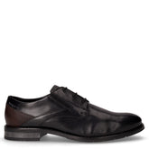 Stringata in pelle nero | Boscaini Scarpe