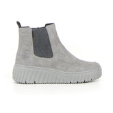 Stivaletto con zeppa grey antracite - RIEKER | Boscaini Scarpe
