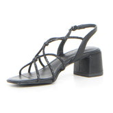 Sandalo con tacco nero | Boscaini Scarpe