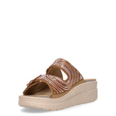 Ciabatta con zeppa bronzo | Boscaini Scarpe