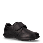 Scarpa comfort in pelle con strappo nero | Boscaini Scarpe