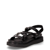 Sandalo in ecopelle nero | Boscaini Scarpe