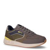 Douglas sneaker in tessuto ed ecopelle militare grigio | Boscaini Scarpe