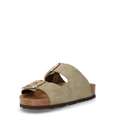 Enny ciabatta in pelle salvia | Boscaini Scarpe
