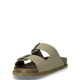 Sandybett ciabatta in pelle oliva | Boscaini Scarpe