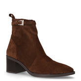 Tronchetto in pelle scamosciata marrone | Boscaini Scarpe