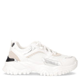 Sneaker in ecopelle e tessuto bianco - LAURA BIAGIOTTI | Boscaini Scarpe