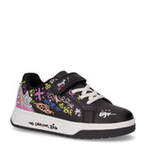 Sneaker in ecopelle bambina nero rosa - Scarpe Bambina | Boscaini Scarpe