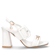 Sandalo in ecopelle con tacco bianco - LAURA BIAGIOTTI | Boscaini Scarpe