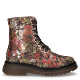 Anfibio in tessuto stampa floreale rosa rosso verde | Boscaini Scarpe