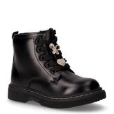 Anfibio in pelle con zip bambina nero | Boscaini Scarpe