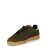 California Sun Suede sneaker in pelle militare scuro | Boscaini Scarpe