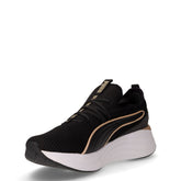 Softride Sabrina Polchro sneaker in tessuto nero oro | Boscaini Scarpe