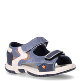 Facci sandalo in tessuto ed ecopelle bambino denim | Boscaini Scarpe