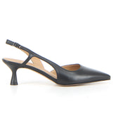 Décolleté slingback a punta nero nappa - Slingback | Boscaini Scarpe