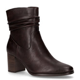 Tronchetto in ecopelle effetto stropicciato mocca - MARCO TOZZI | Boscaini Scarpe
