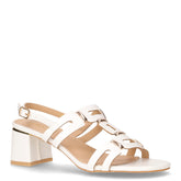 Sandalo con tacco in ecopelle bianco - TOO LIKE | Boscaini Scarpe
