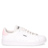 Urban court sneaker in ecopelle bianco rosa - ADIDAS | Boscaini Scarpe