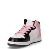 Sneaker in ecopelle bambina nero rosa bianco | Boscaini Scarpe