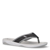 Infradito in gomma con fascia traforata nero grigio | Boscaini Scarpe