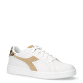 Wing Animalier sneaker in ecopelle bianco beige | Boscaini Scarpe