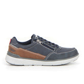 Sneaker con zip navy - Mid Season Sale Sneakers Uomo | Boscaini Scarpe