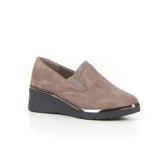 Mocassino con zeppa kaki - Mid Season Sale Mocassini Donna | Boscaini Scarpe