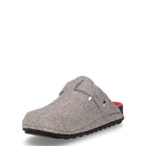 Pila ciabatta in tessuto cenere amarena | Boscaini Scarpe