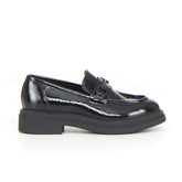 Mocassinocon staffa nero vernice - Mid Season Sale Mocassini Donna | Boscaini Scarpe