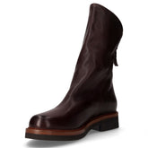 Stivaletto in pelle con zip moro | Boscaini Scarpe
