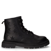 Anfibio in ecopelle con stelle bambina nero | Boscaini Scarpe