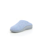 Rama ciabatta in tessuto ceruleo cipria | Boscaini Scarpe