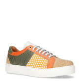 Sneaker in pelle arancione verde beige - Sneakers Uomo | Boscaini Scarpe