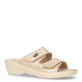 Ciabatta in tessuto con strappi oro - VALLEVERDE | Boscaini Scarpe