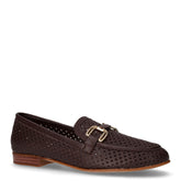 Mocassino in pelle con staffa cacao - Mocassini Donna | Boscaini Scarpe