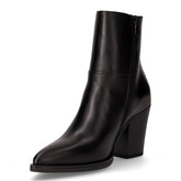 Camperos in pelle con tacco nero | Boscaini Scarpe
