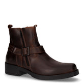 Stivaletto in pelle con zip caffè - Scarpe Uomo | Boscaini Scarpe