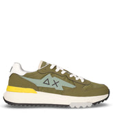 Niki 2.0 Solid sneaker in pelle e tessuto militare | Boscaini Scarpe