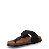Bobo ciabatta infradito in ecopelle nero | Boscaini Scarpe