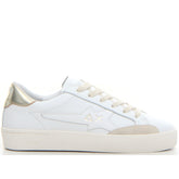 Katy leather sneaker bianco oro - Mid Season Sale Sneakers Donna | Boscaini Scarpe