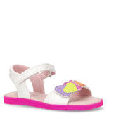 Joyfoot sandalo in ecopelle bambina bianco multicolor - Sandali Bambina | Boscaini Scarpe