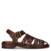 Sandalo alla schiava in pelle cacao - Sandali Donna | Boscaini Scarpe