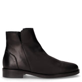 Stivaletto in pelle con zip nero | Boscaini Scarpe