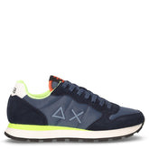Tom Fluo sneaker in tessuto e pelle navy blu - SUN68 | Boscaini Scarpe