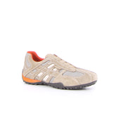 Sneake sneaker slip on beige arancione - GEOX UOMO | Boscaini Scarpe