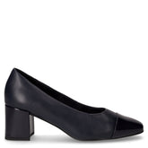 Décolleté in pelle navy scuro | Boscaini Scarpe