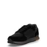 Travis Boost 052 sneaker in pelle e tessuto nero | Boscaini Scarpe